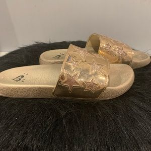 Rose gold slides